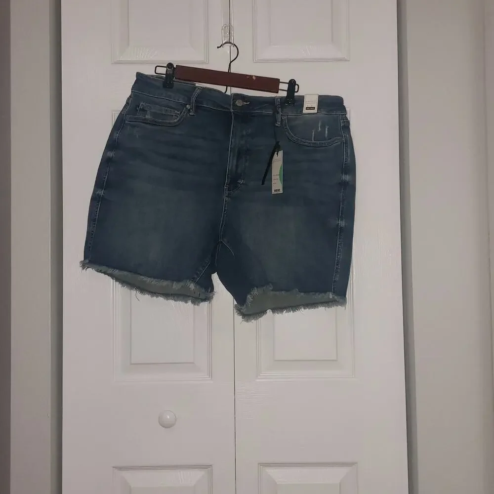 Judy Blue 3XL Cut off Raw Hem tummy Control Distressed Shorts Vacation Resort - Picture 7 of 12